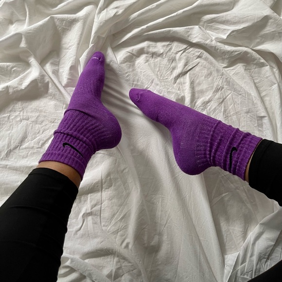 Custom dyed purple Nike socks - Picture 1 of 1